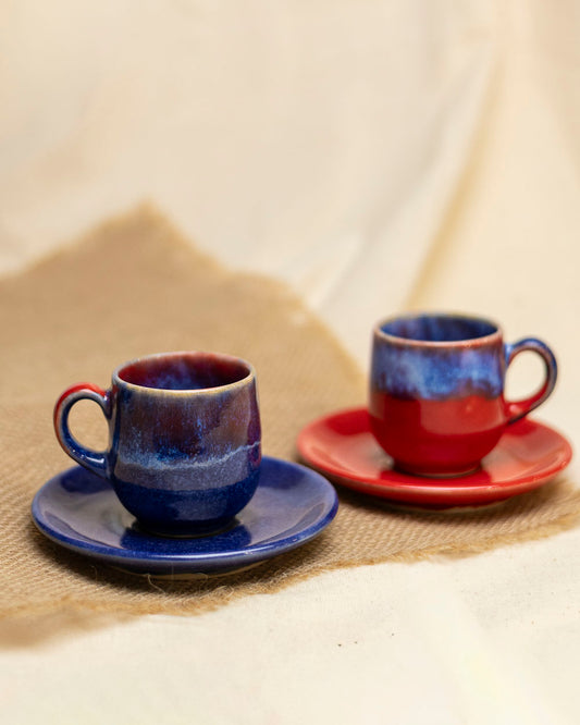 Zestaw filiżanek do espresso – noc i żar
