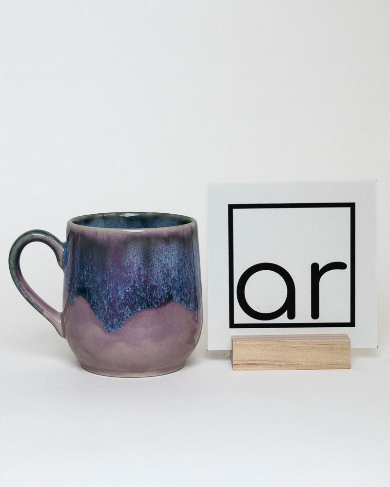 Kubek fiolet-zieleń