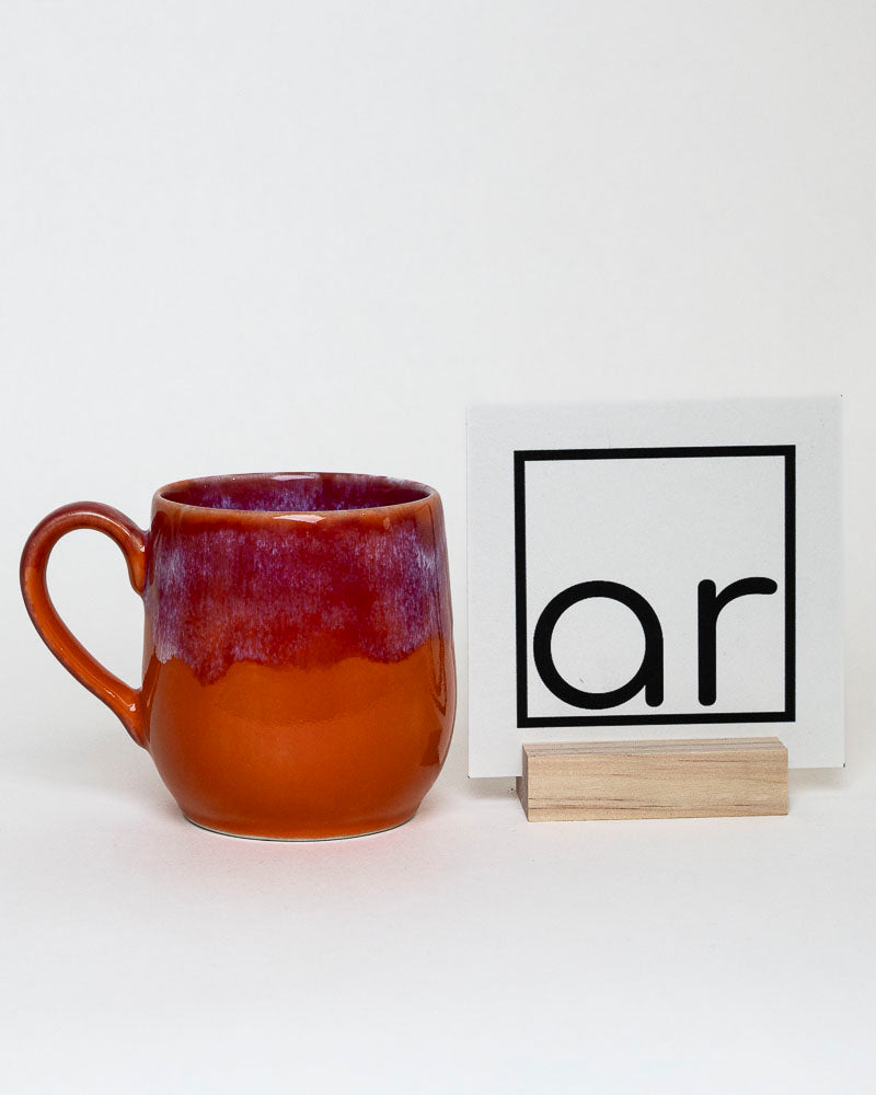 Kubek pomarańcz-czerwień