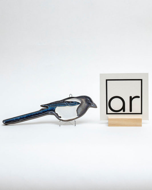 Sroka ceramiczna – dekoracja ścienna