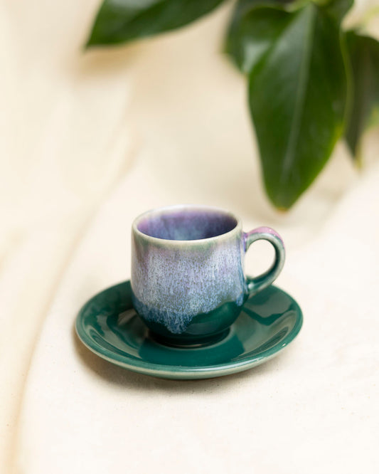 Filiżanka do espresso – leśna zieleń