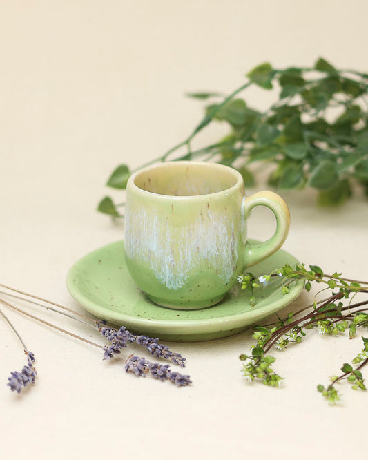 Filiżanka do espresso – pistacjowe przebudzenie