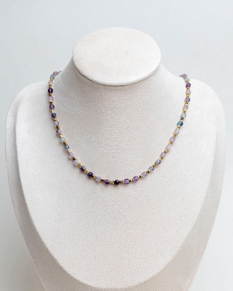 Naszyjnik „Mglisty Ogród” – fluoryt