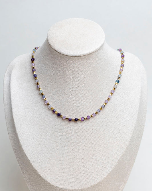 Naszyjnik „Mglisty Ogród” – fluoryt