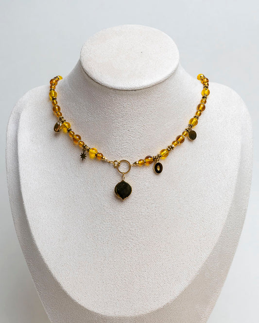 Naszyjnik „Złoty Promień” – cytryn