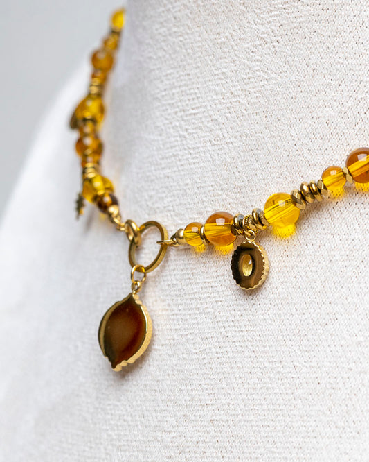 Naszyjnik „Złoty Promień” – cytryn