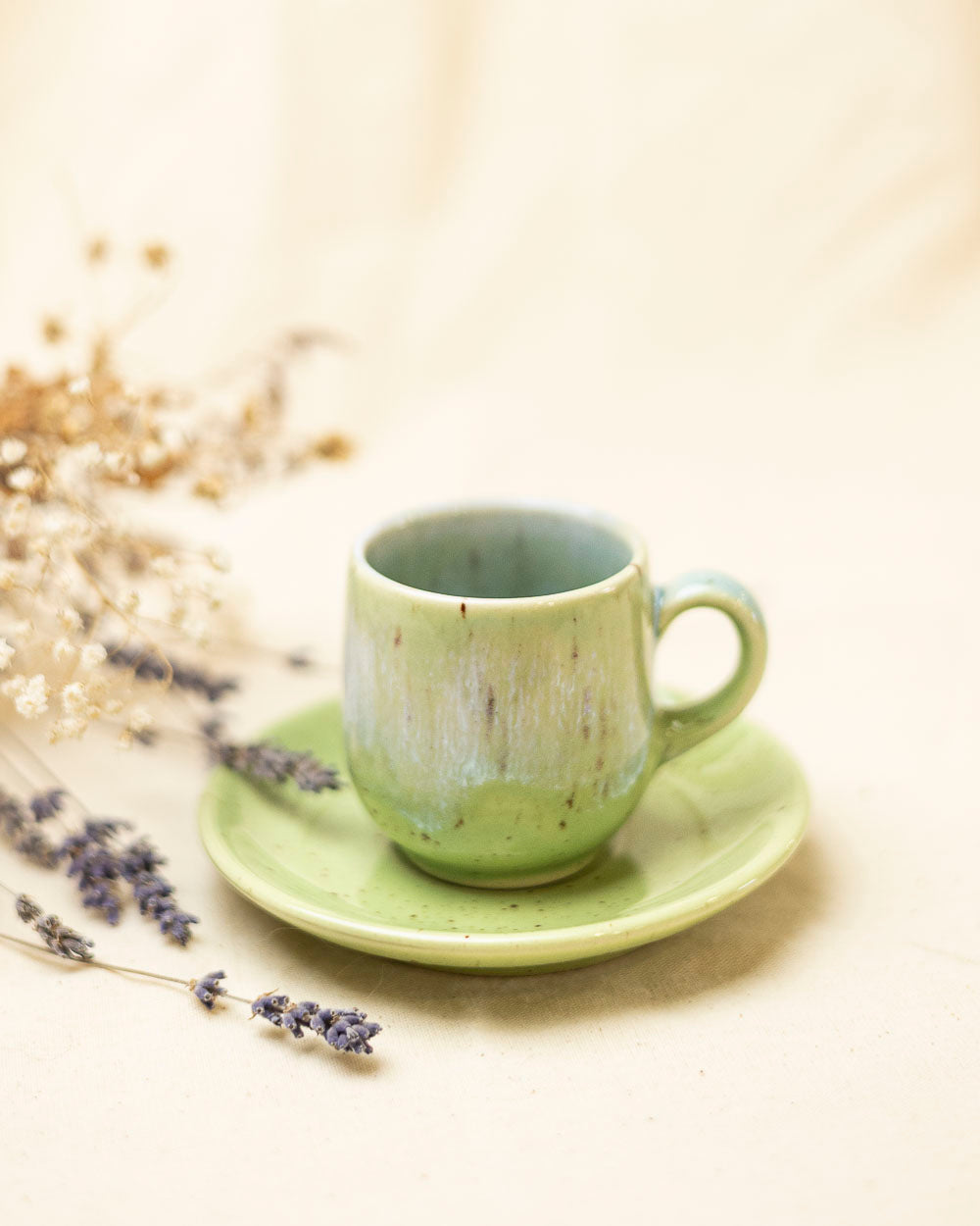 Filiżanka do espresso – wiosenna zieleń