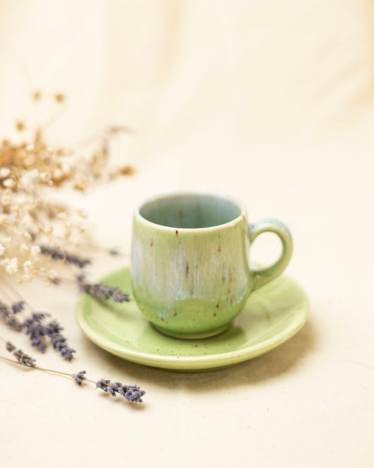 Filiżanka do espresso – wiosenna zieleń