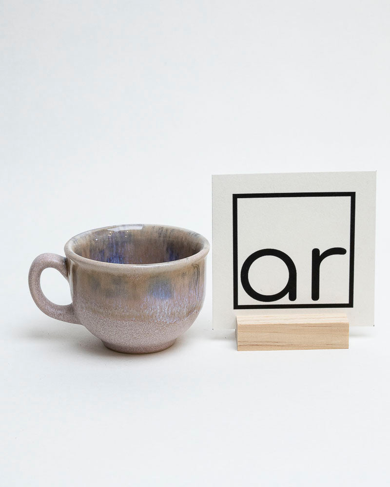 Filiżanka z talerzykiem – mglista lawenda