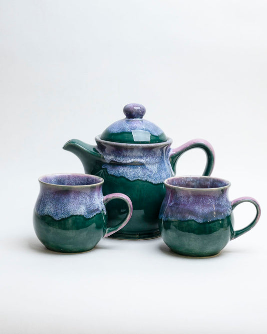 Zestaw herbaciany – mgła nad lasem