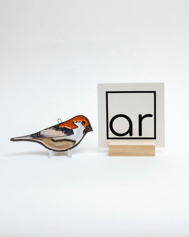 Wróbel ceramiczny – dekoracja ścienna