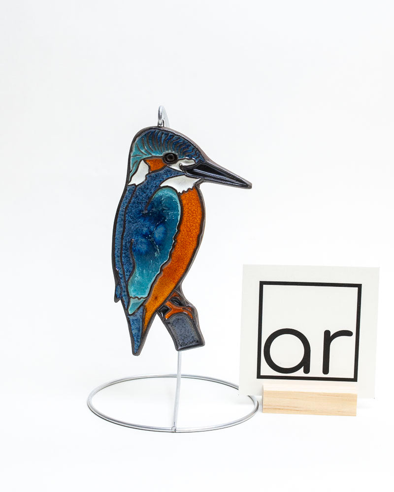 Zimorodek ceramiczny – dekoracja ścienna