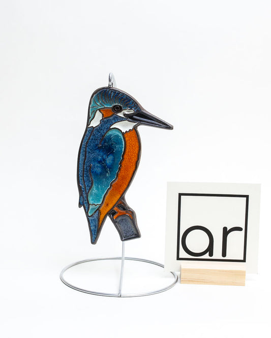 Zimorodek ceramiczny – dekoracja ścienna