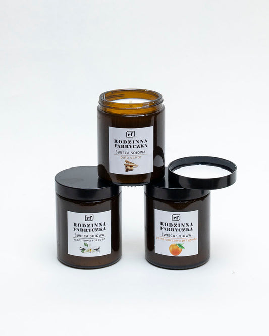 Świeca sojowa  – różne zapachy